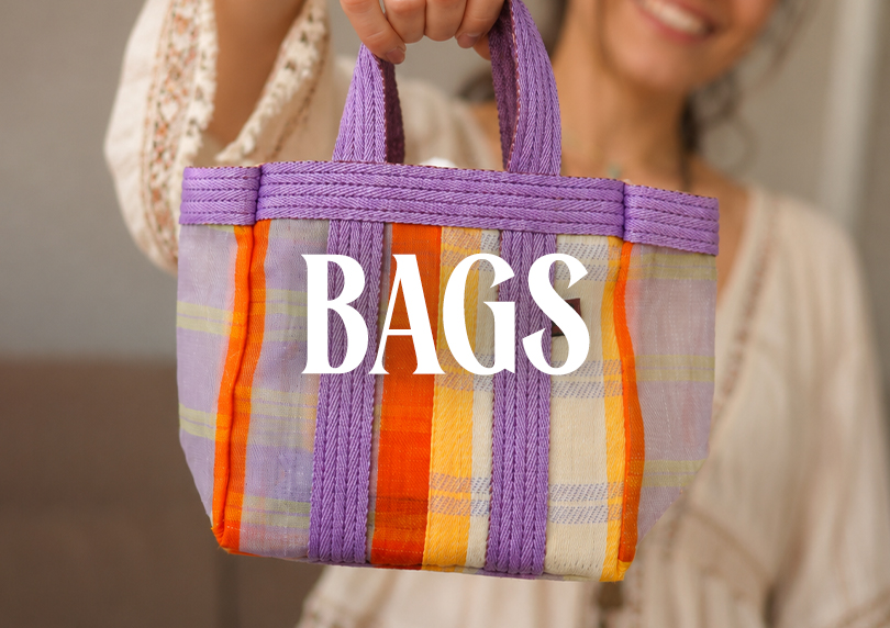 Babachic Shop | Recycled plastic bags, trimmings and beads
